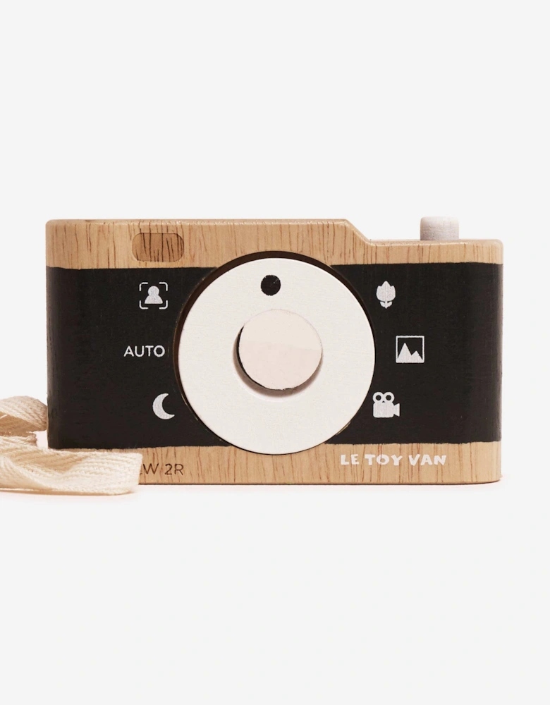 Wooden Retro Camera (W:13 x D:8 x H:15cm)