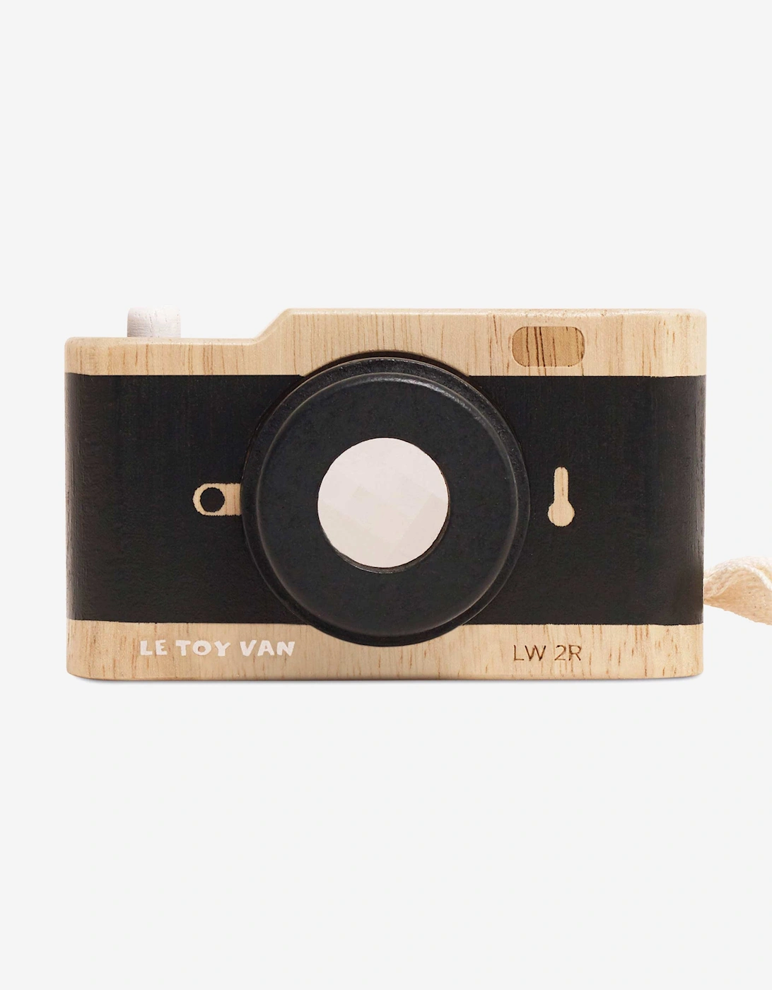 Le Toy Van Le Toy Van Wooden Retro Camera (W:13 x D:8 x H:15cm) - Black