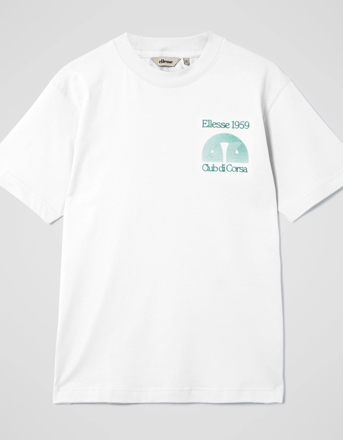 Ellesse Men's White Club Di Corsa Tee - Size: 42