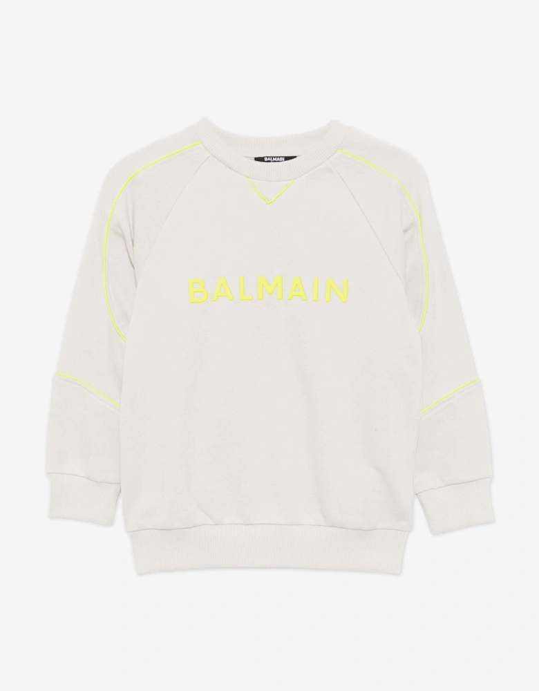 Boys Logo Sweatshirt in Grey