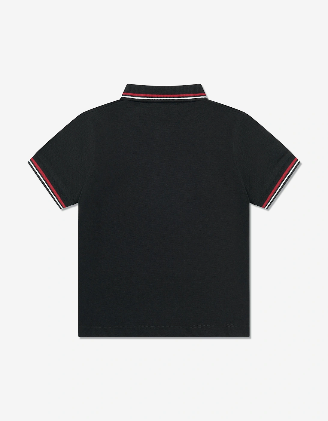 Boys Logo Polo Shirt in Black