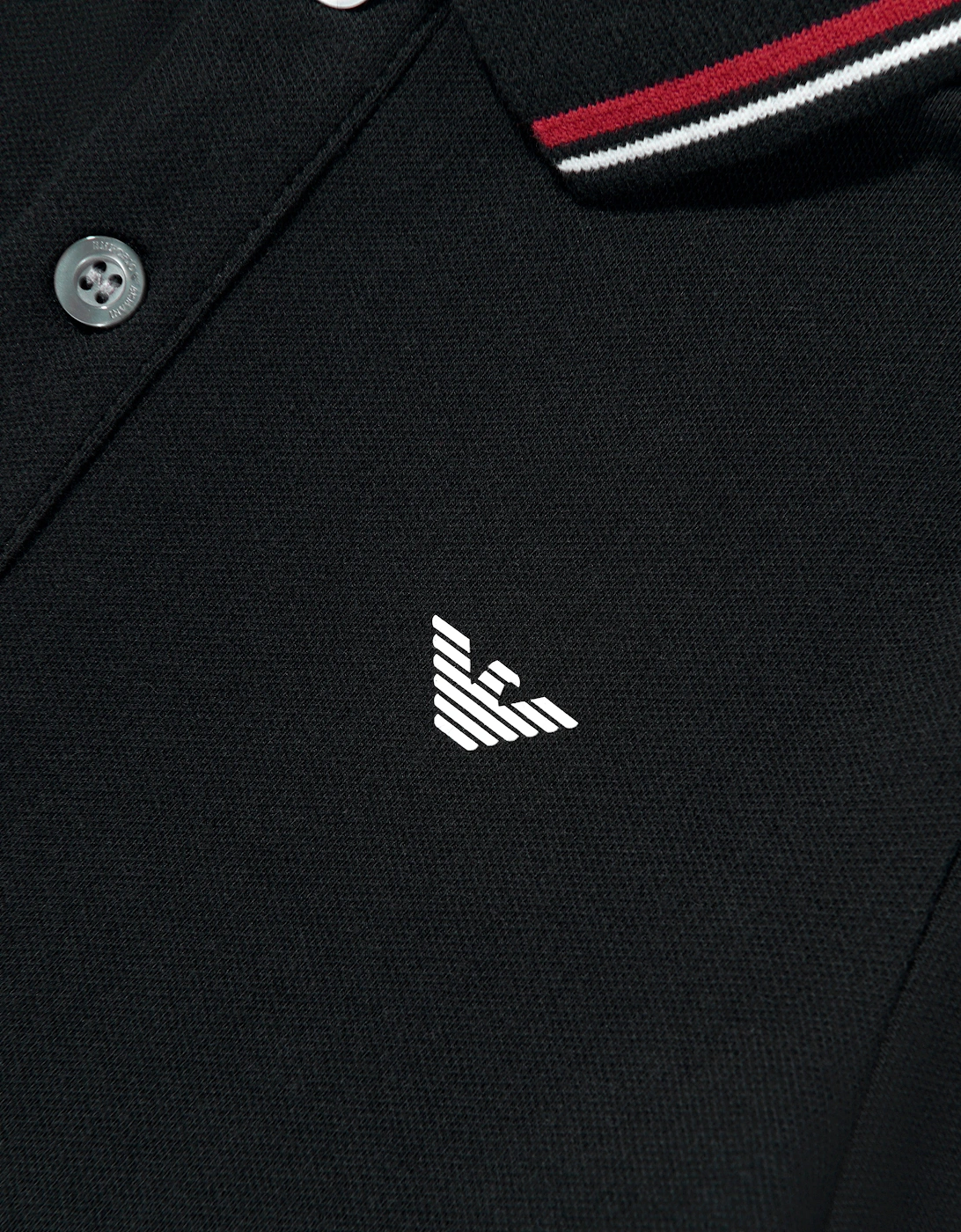 Boys Logo Polo Shirt in Black