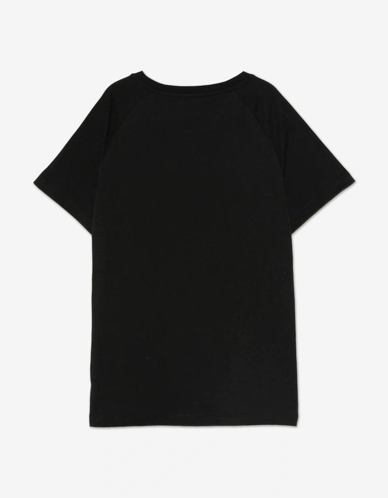 Boys Colourful Logo T-Shirt in Black