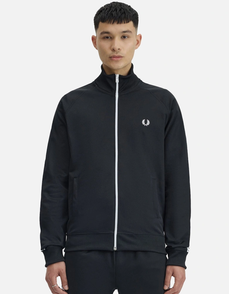 Taped Track Top Jacket Black