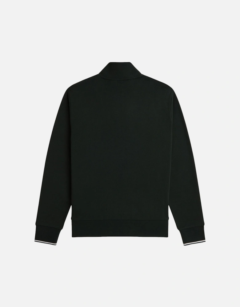 Half Zip Sweatshirt Night Green/Snow White