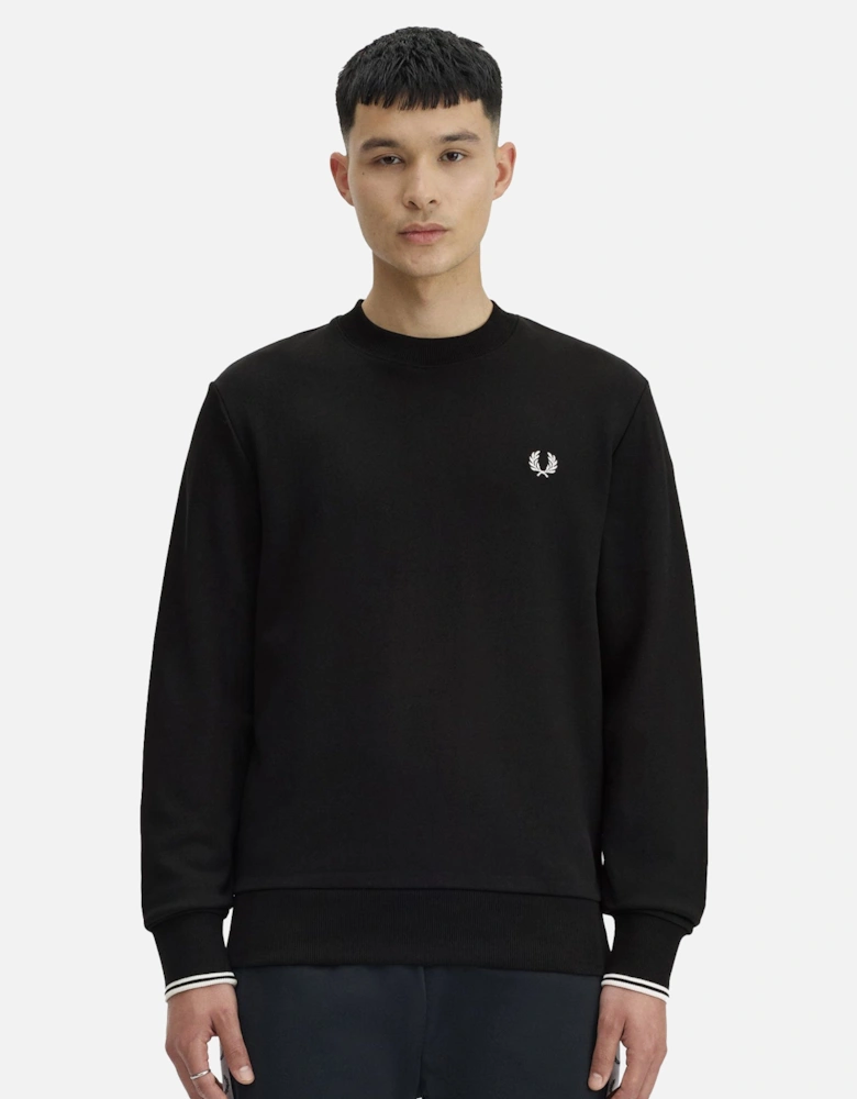 Crew Neck Sweatshirt Black