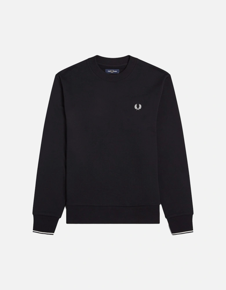 Crew Neck Sweatshirt Black