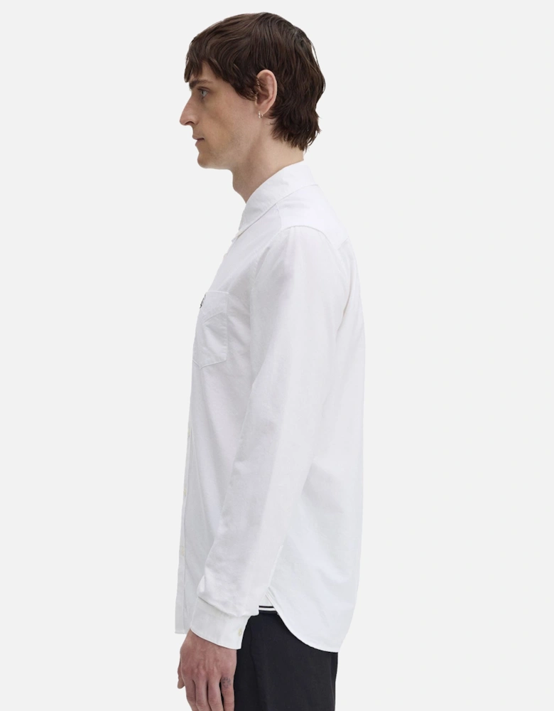Long Sleeve Oxford Shirt White