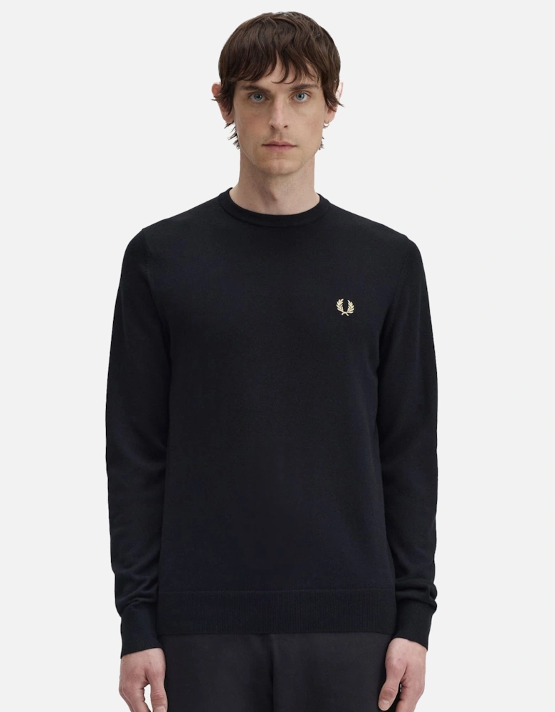 Classic Crew Neck Jumper Black