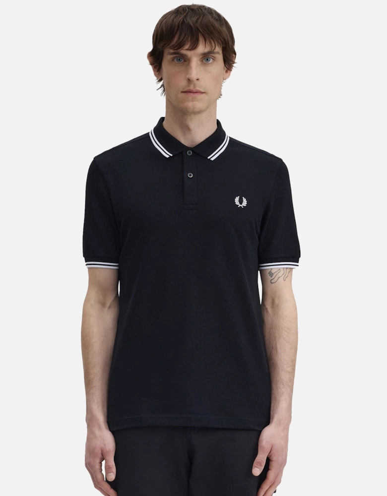 Twin Tipped Polo Shirt Black