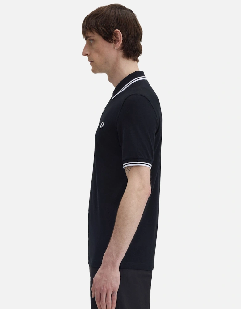 Twin Tipped Polo Shirt Black