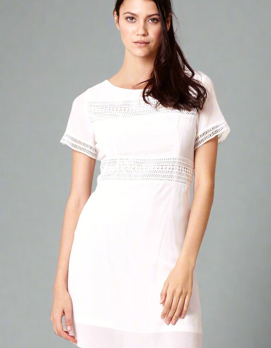 Lace Detail Mini Dress, 2 of 1