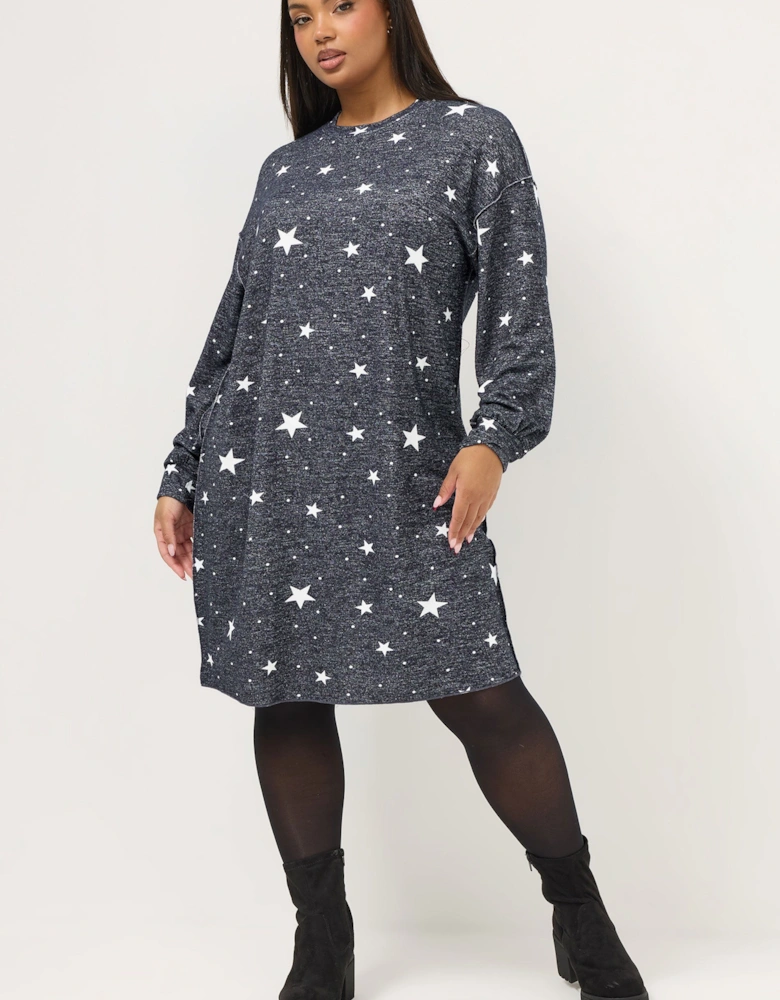Soft Touch Star Jumper Dress