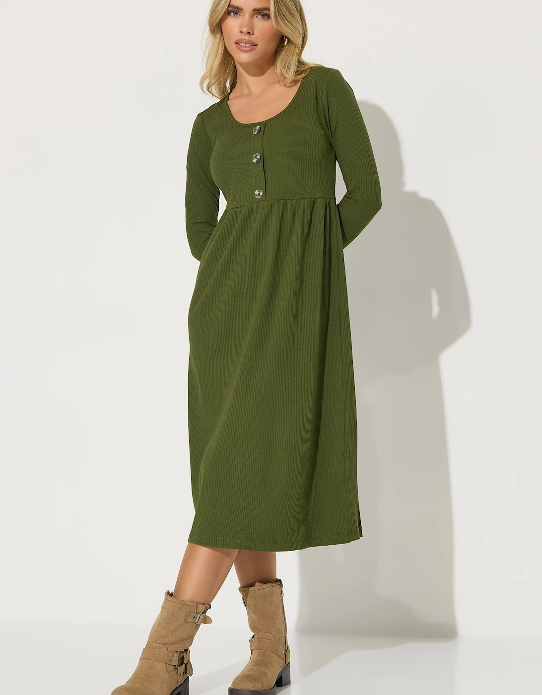 Petite Ribbed Dress, 2 of 1