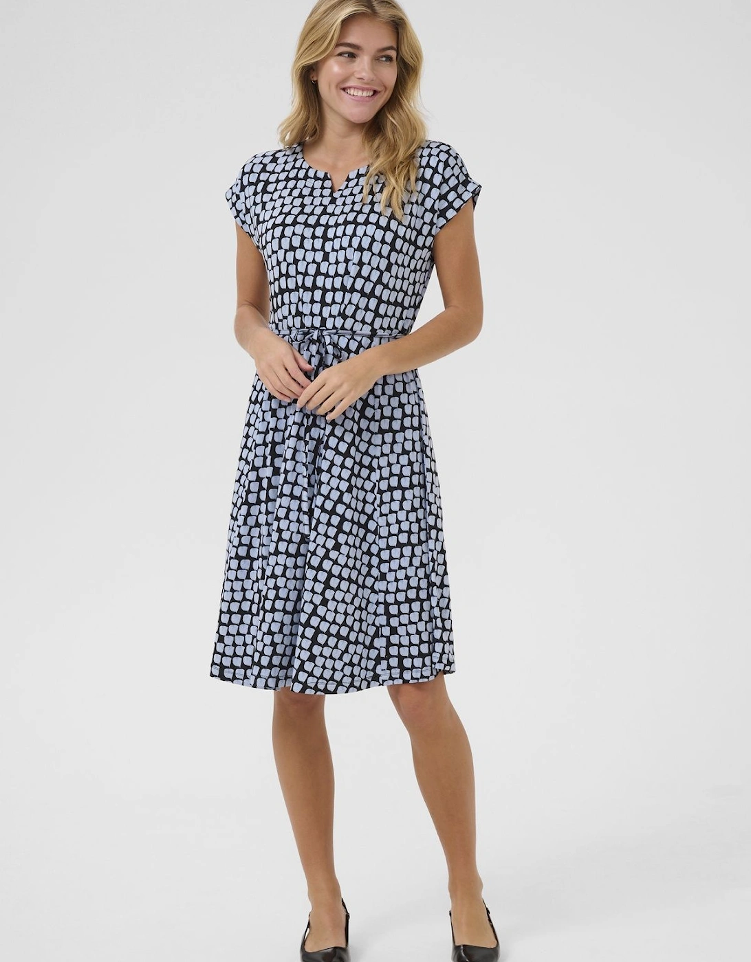 Bella Short Sleeve Jersey Dress, 2 of 1