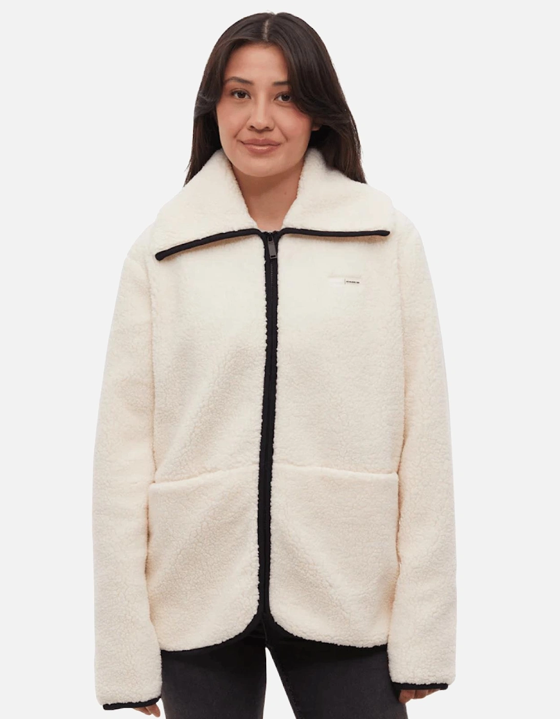 Womens Riah Funnel Neck Full Zip Fleece, 2 of 1