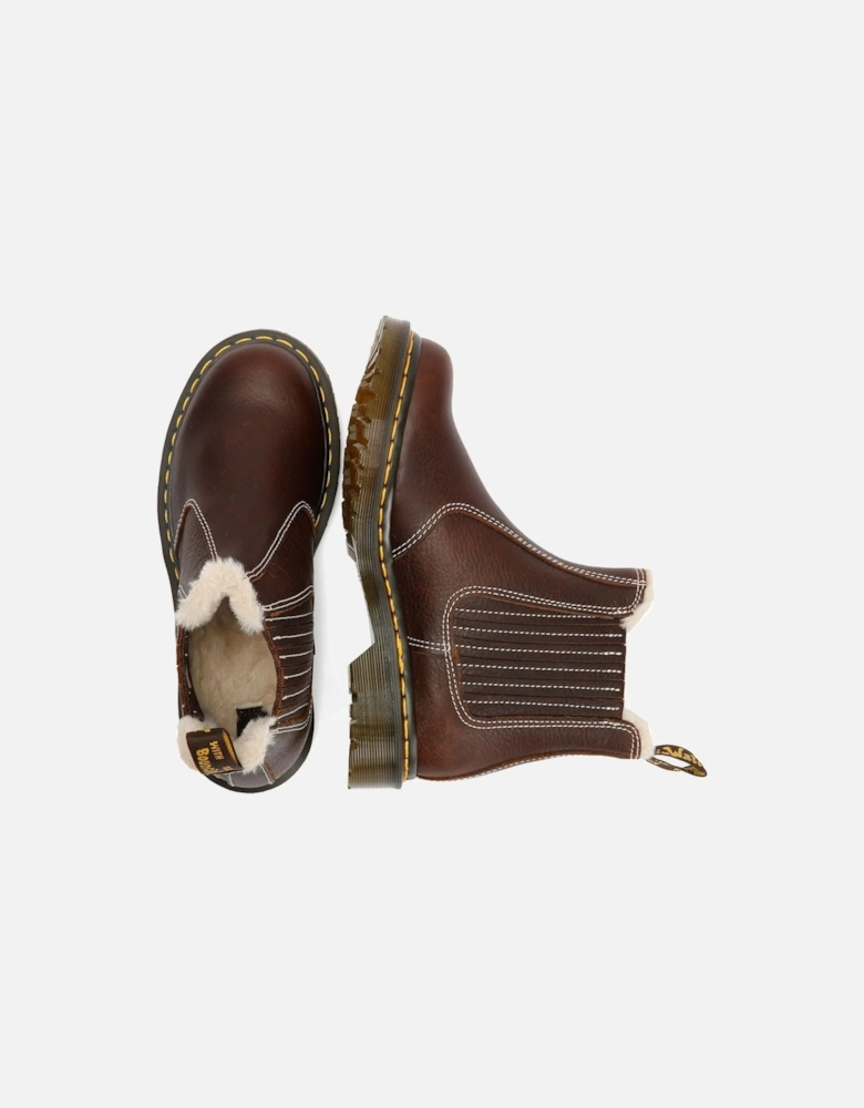 Dr. Martens 2976 Leonore II Chelsea Leather Women's Dark Brown Boots