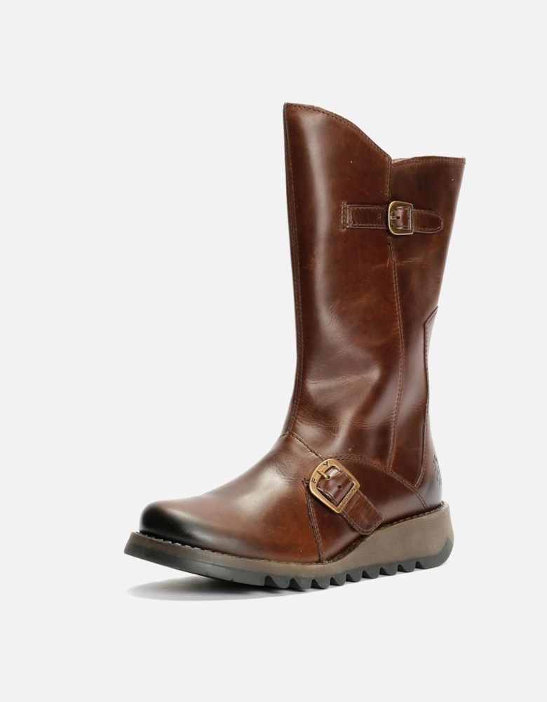 MES 2 Rug Leather Women's Dark Brown Boots