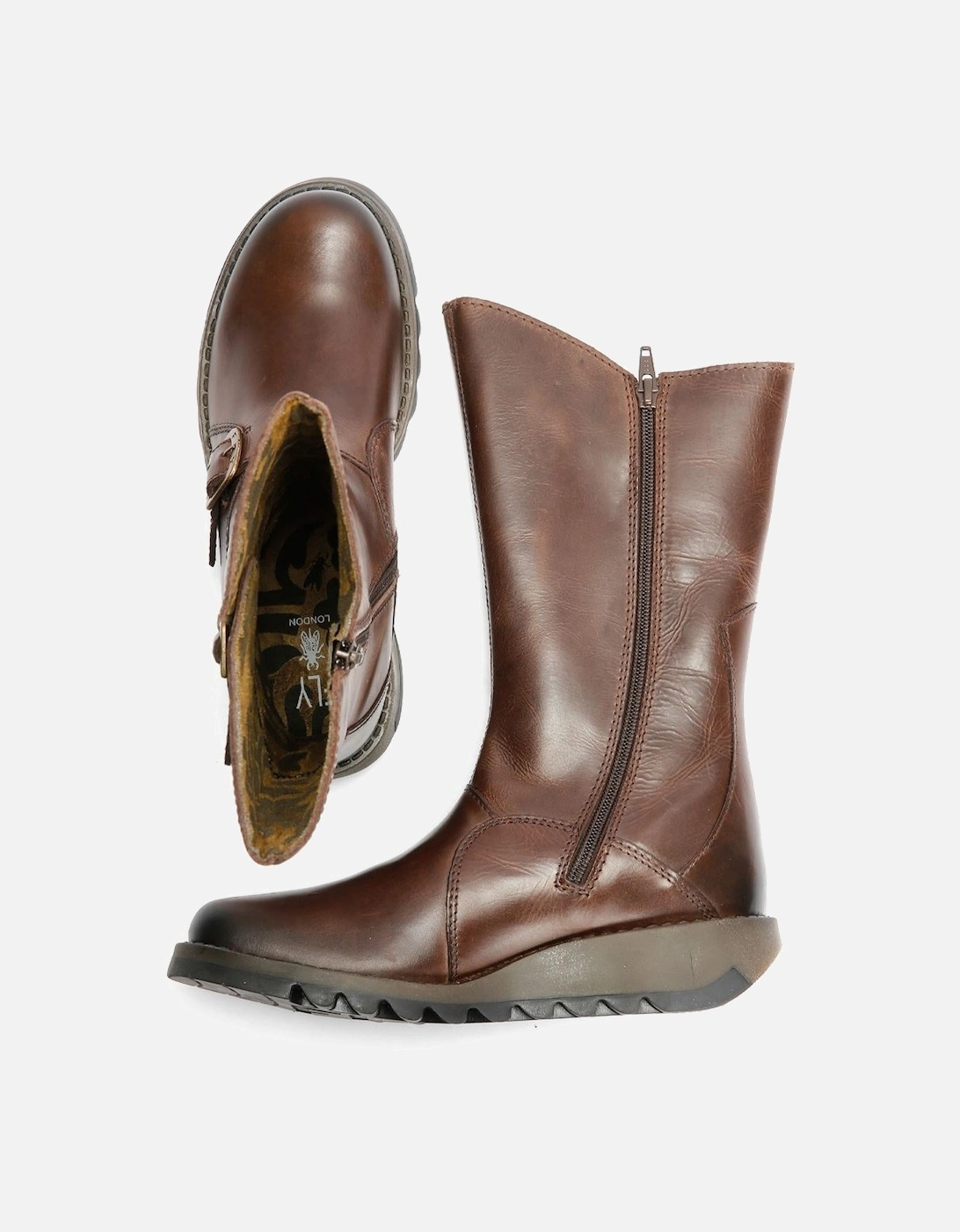 MES 2 Rug Leather Women's Dark Brown Boots