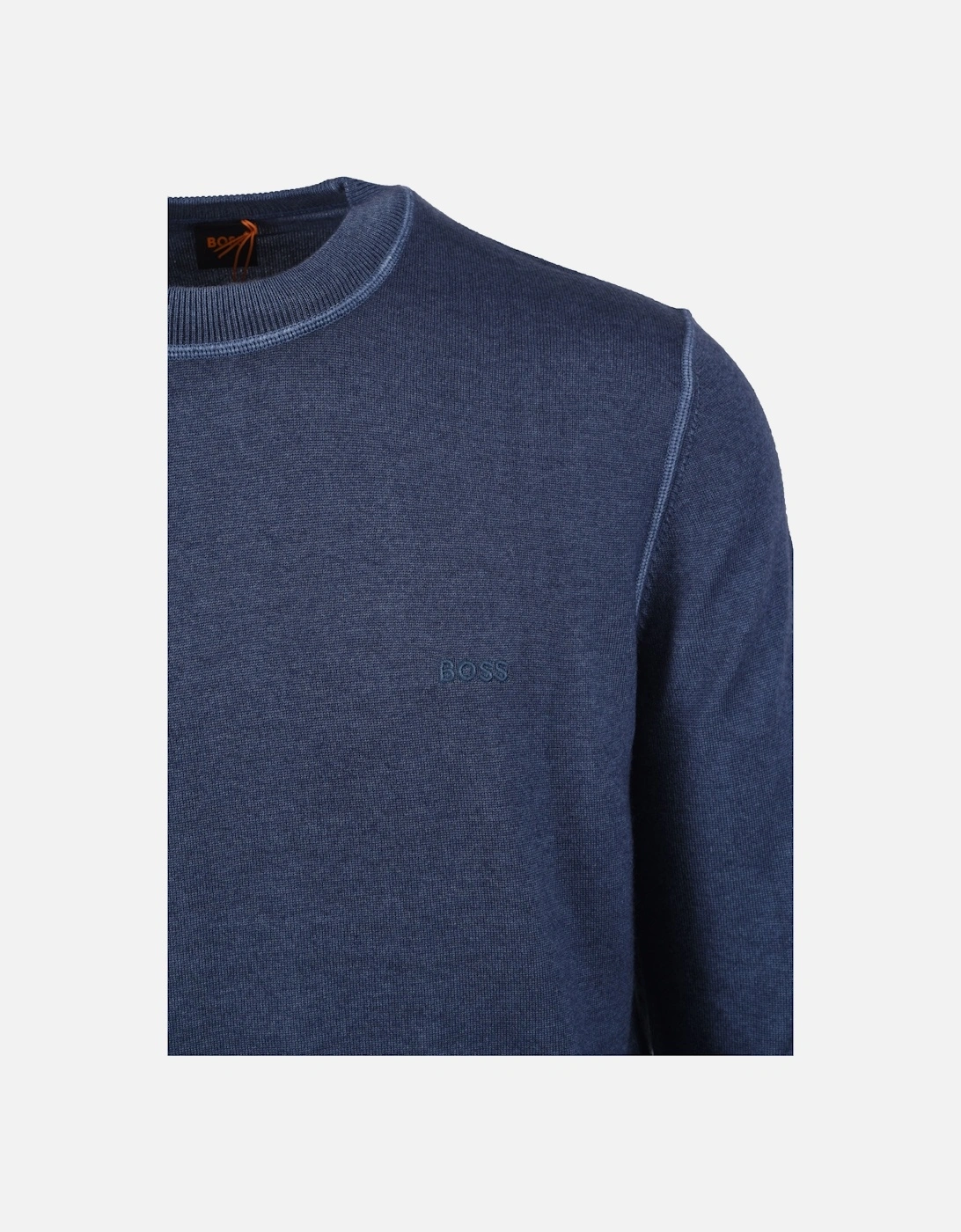 BOSS ORANGE ASTEFO KNITWEAR OPEN BLUE