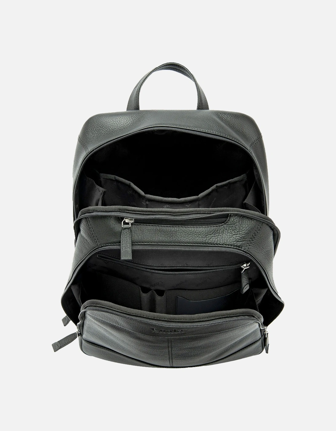 WATERLOO LEATHER RUCKSACK BLACK