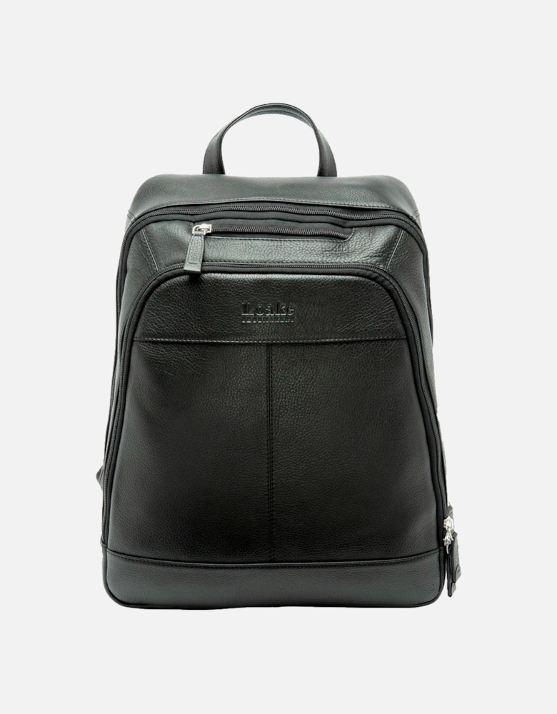 WATERLOO LEATHER RUCKSACK BLACK