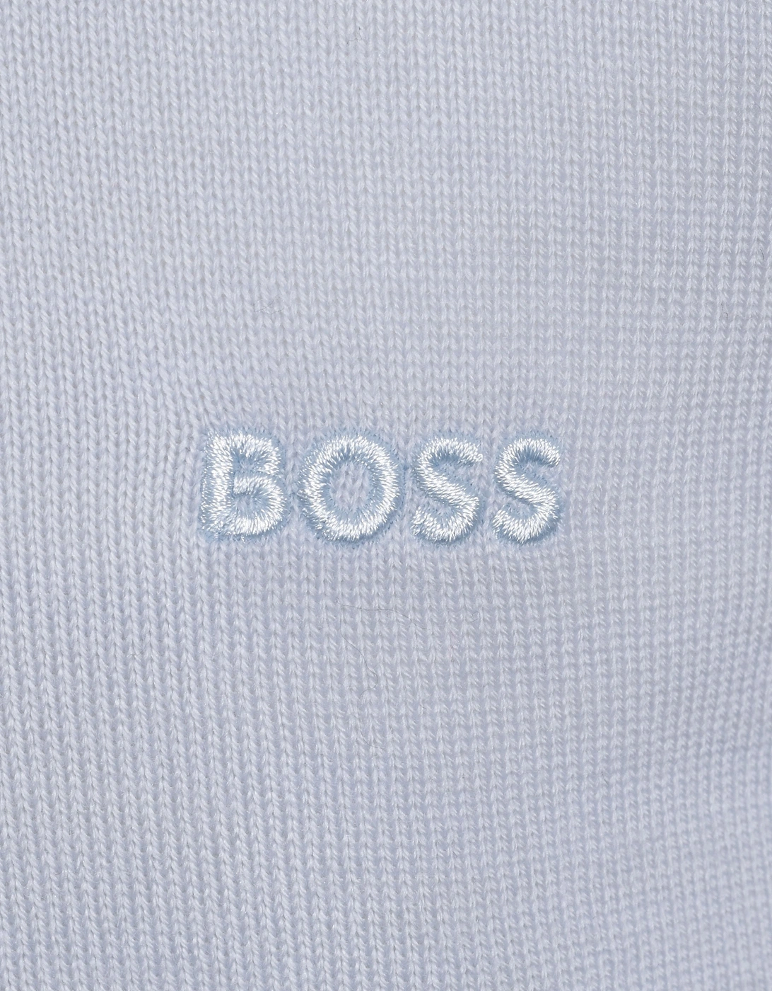 BOSS BLACK BONO-L LONG SLEEVED SHIRT POLO OPEN BLUE