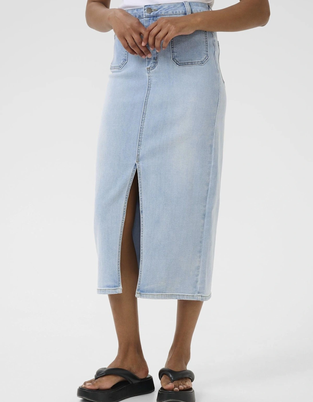 KAkarla Denim Midi Skirt, 2 of 1
