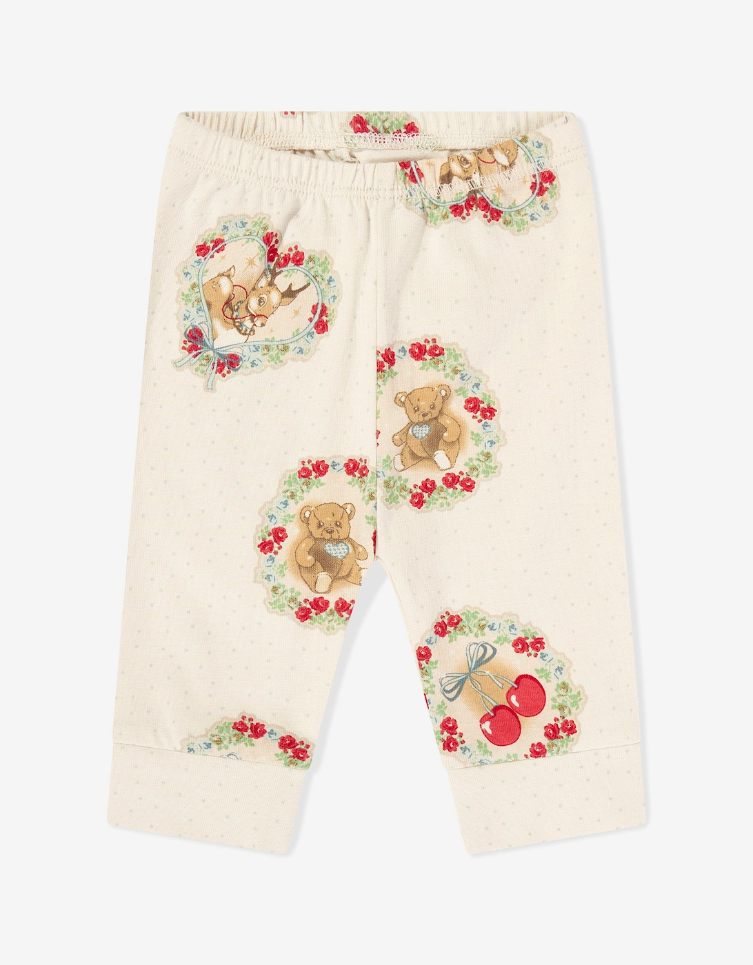 Konges Sløjd Baby Girls Deer Diary Bodysuit Set in Ivory