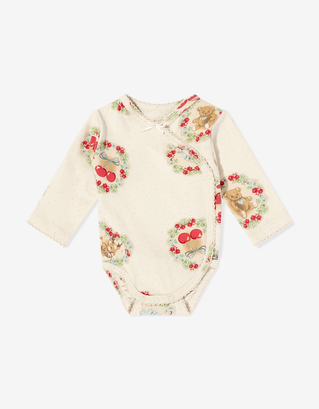 Konges Sløjd Baby Girls Deer Diary Bodysuit Set in Ivory