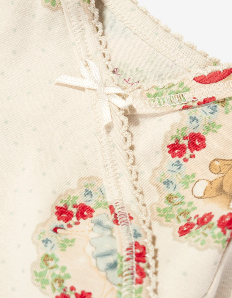 Konges Sløjd Baby Girls Deer Diary Bodysuit Set in Ivory