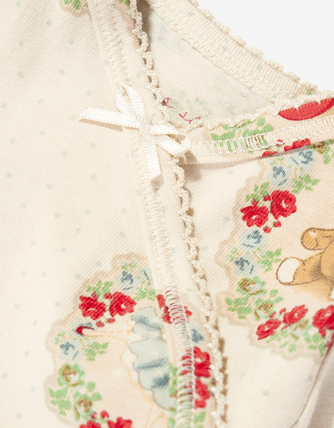 Konges Sløjd Baby Girls Deer Diary Bodysuit Set in Ivory