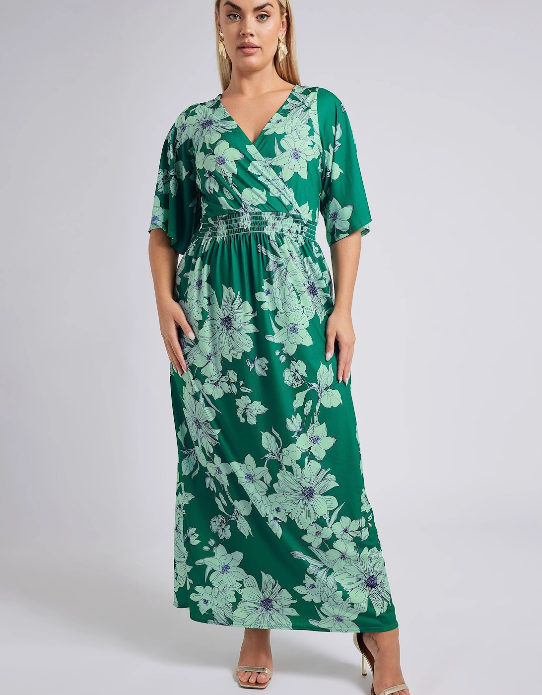 Floral Print Maxi Dress, 2 of 1