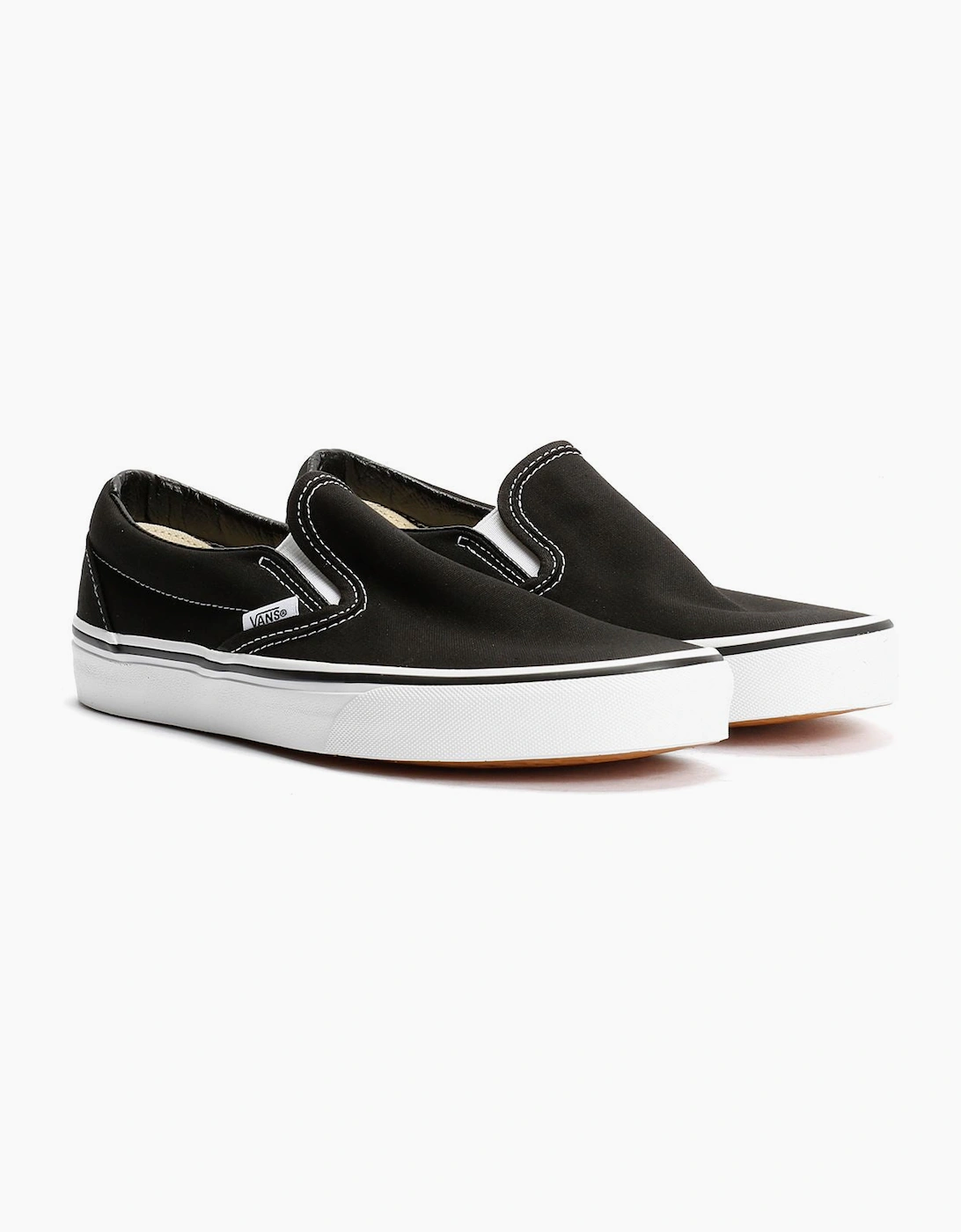 Vans Women's Black Classic Slip-On Canvas Trainers  3 Size 3
