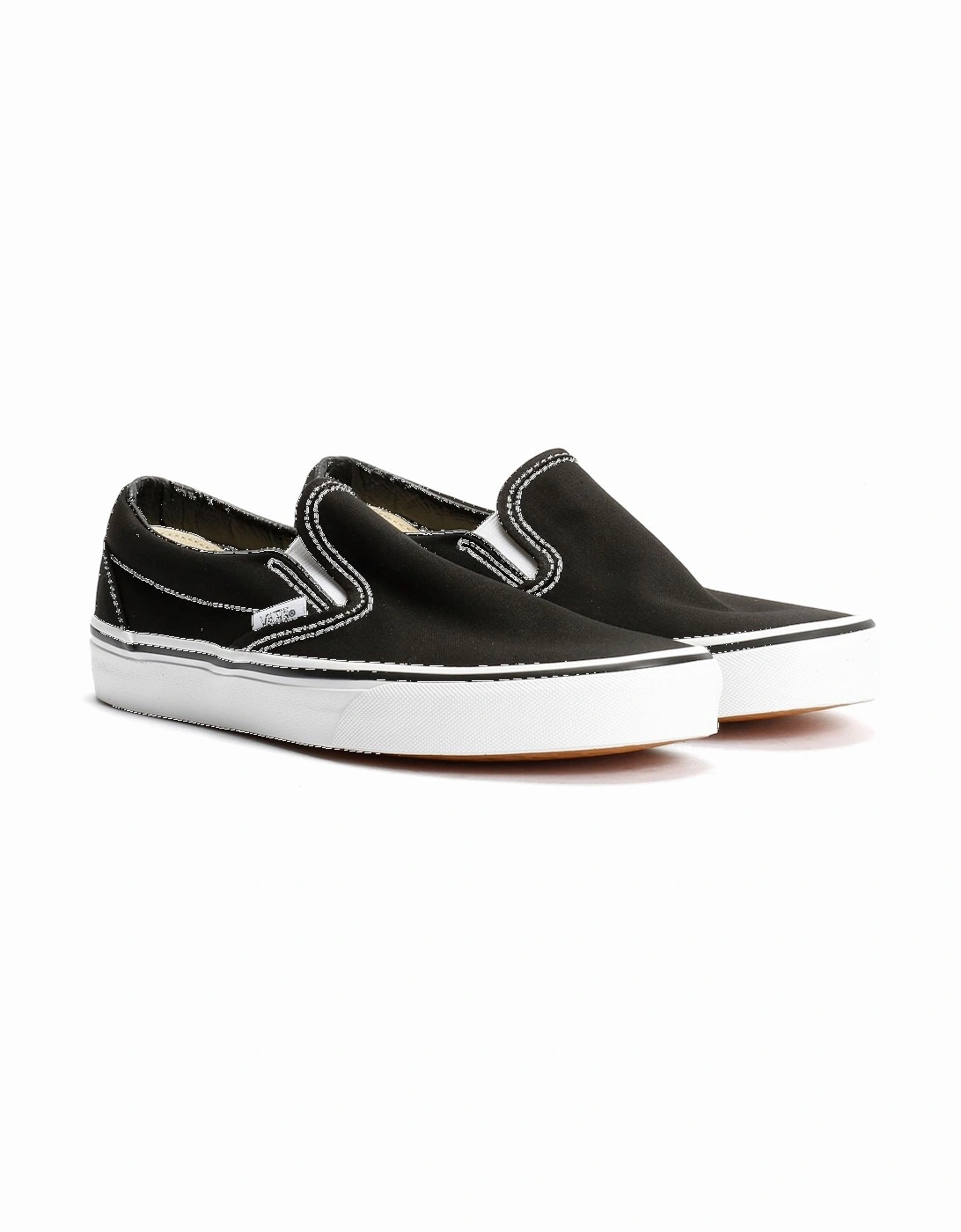 Classic Slip-On Canvas Black Trainers, 9 of 8