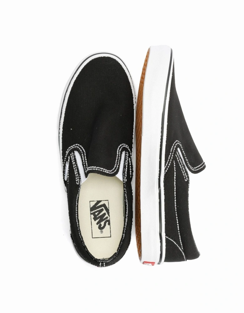 Classic Slip-On Canvas Black Trainers
