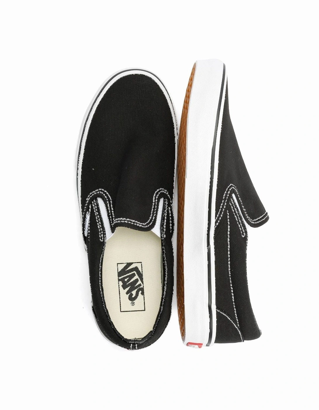 Classic Slip-On Canvas Black Trainers