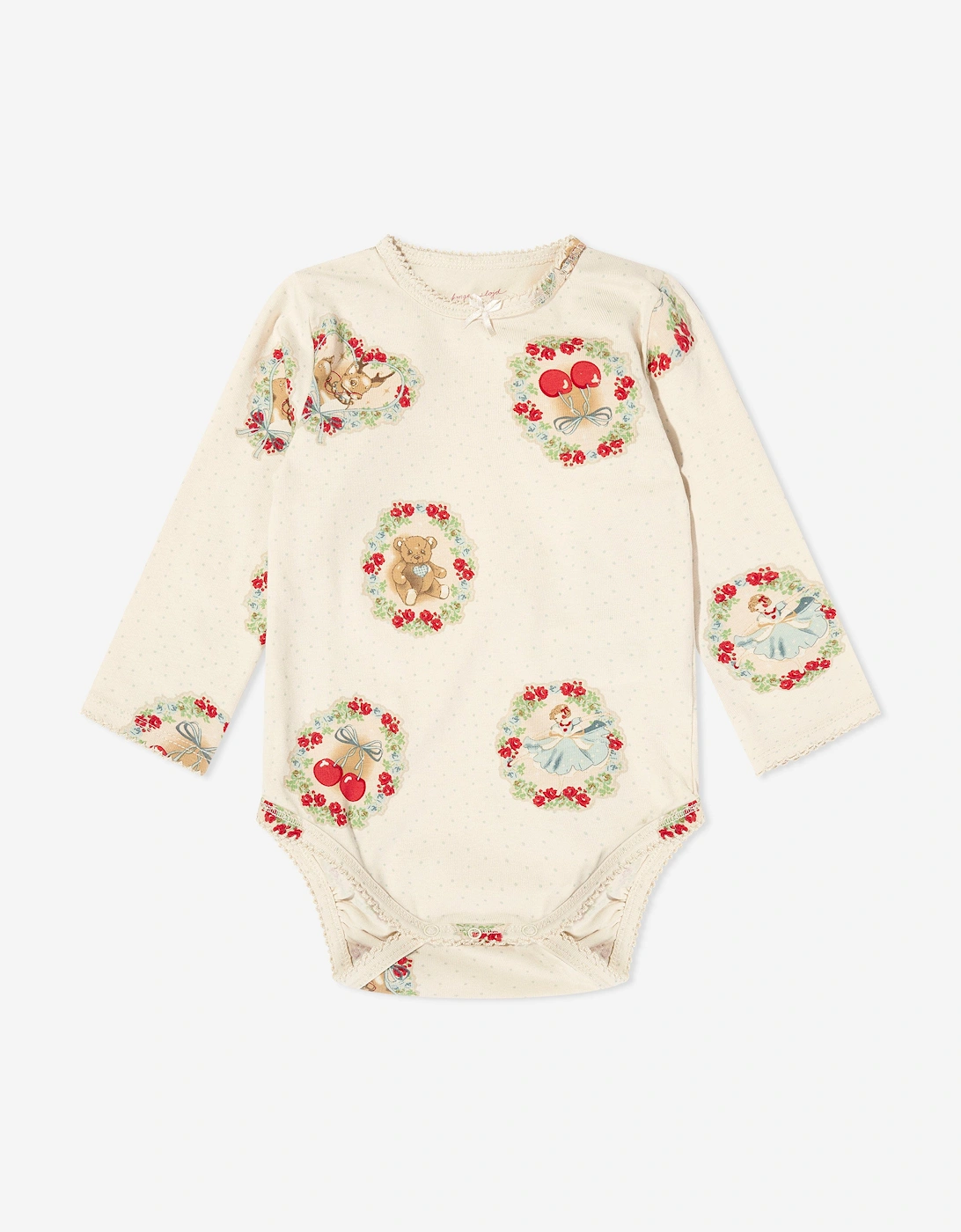 Konges Sløjd Baby Deer Diary Bodysuit Set in Ivory