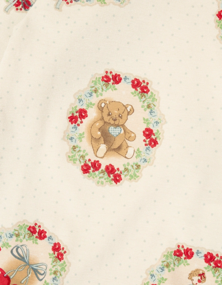 Konges Sløjd Baby Deer Diary Bodysuit Set in Ivory