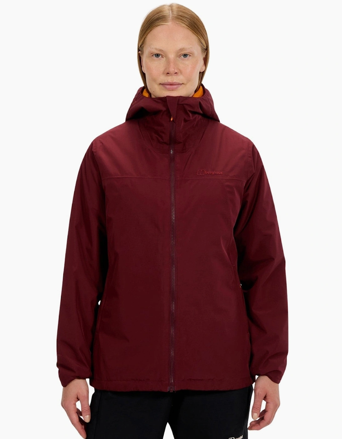 Women's Berghaus Womens Deluge Pro 3.0 Insulated Waterproof Jacket - Red - Size: 8