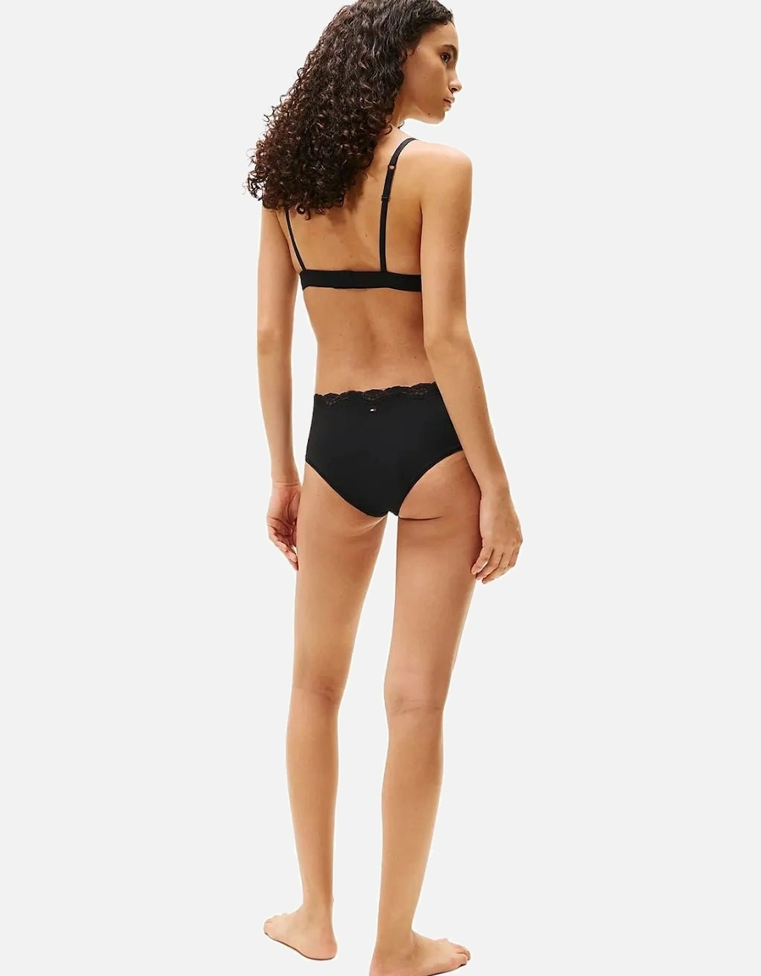 TH Micro Lace Triangle Bra, Black