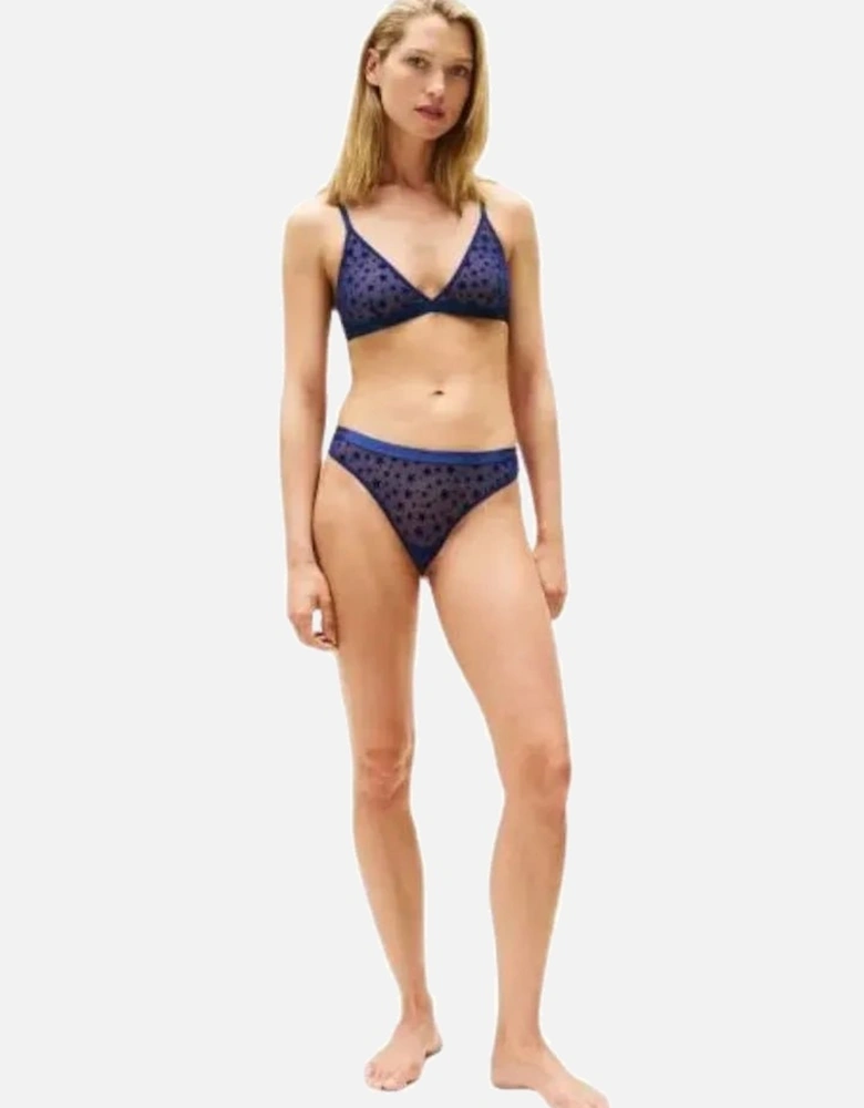 Mesh Stars Thong Gift Set, Preppy Navy