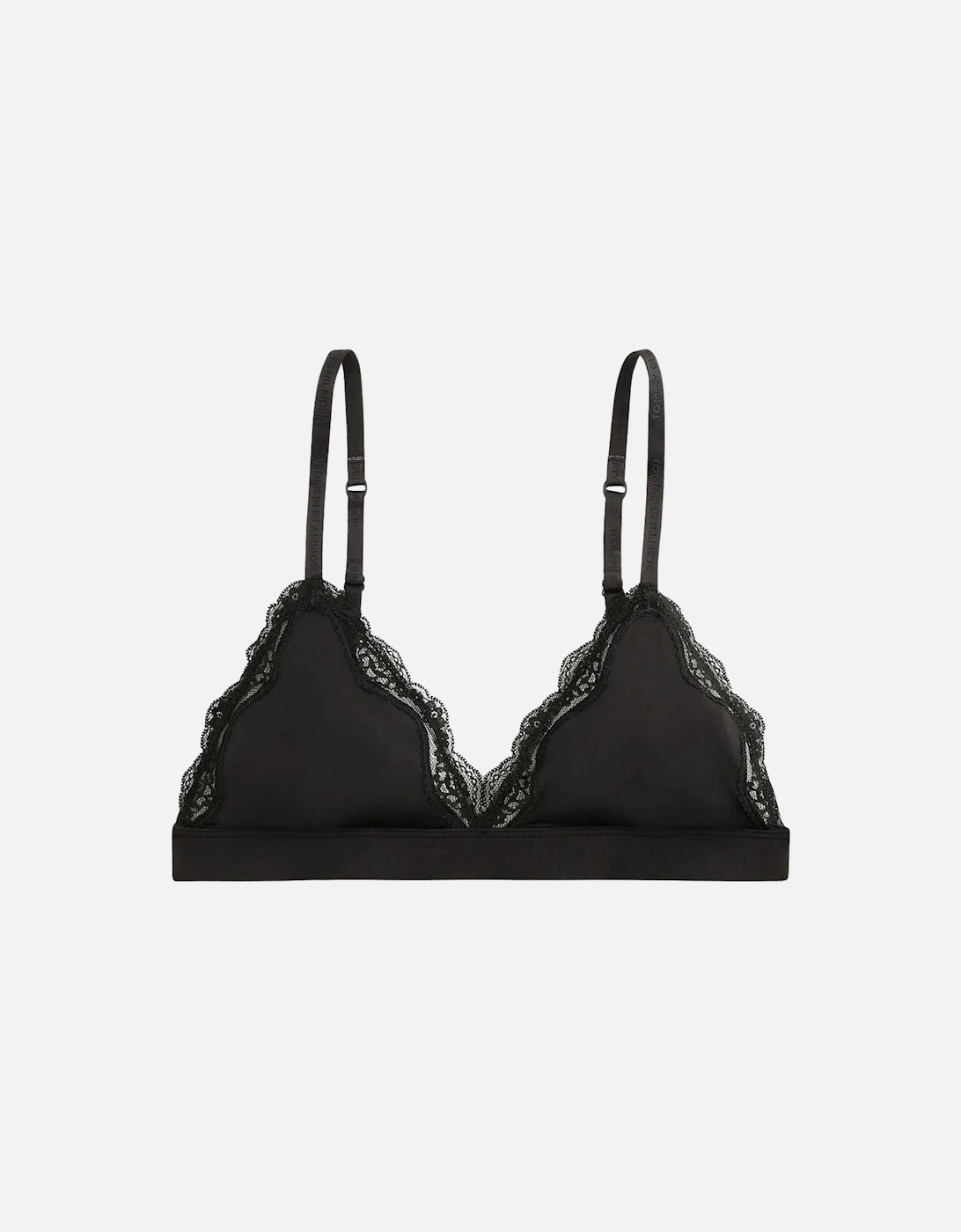 TH Micro Lace Triangle Bra, Black