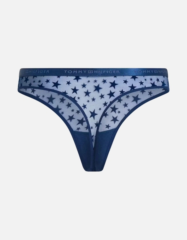 Mesh Stars Thong Gift Set, Preppy Navy