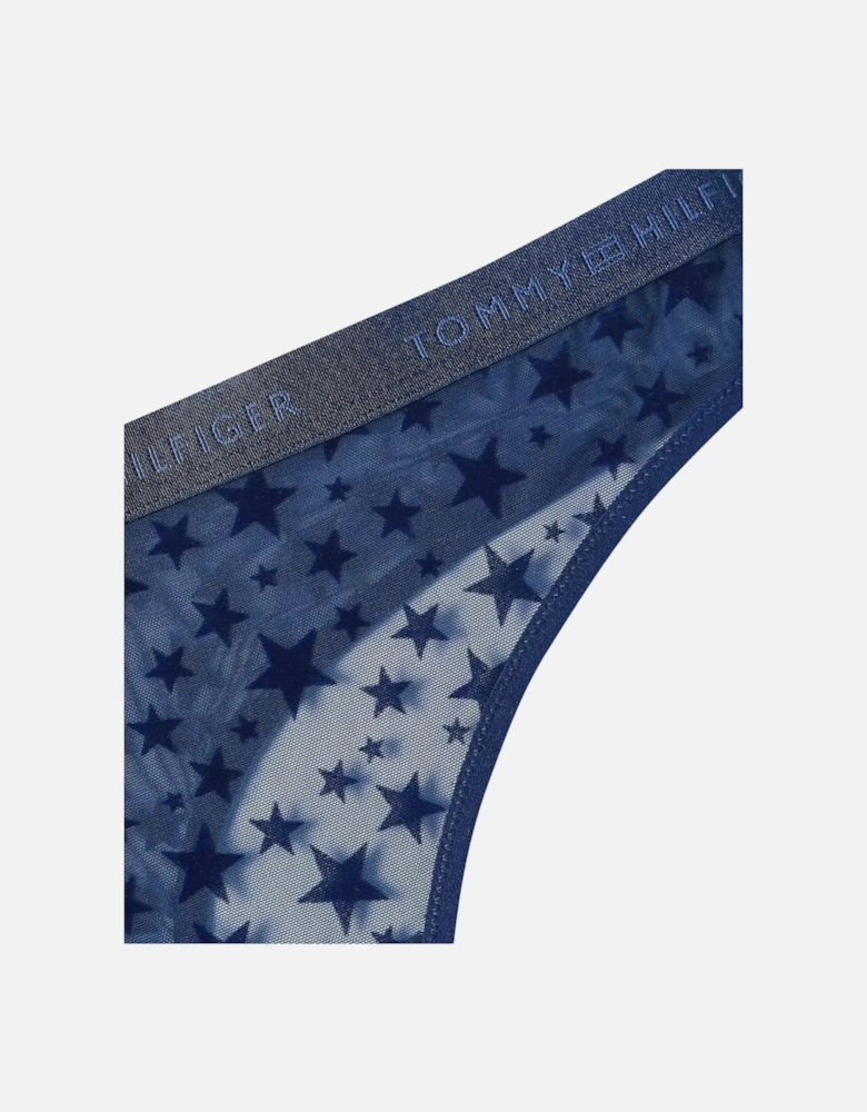 Mesh Stars Thong Gift Set, Preppy Navy