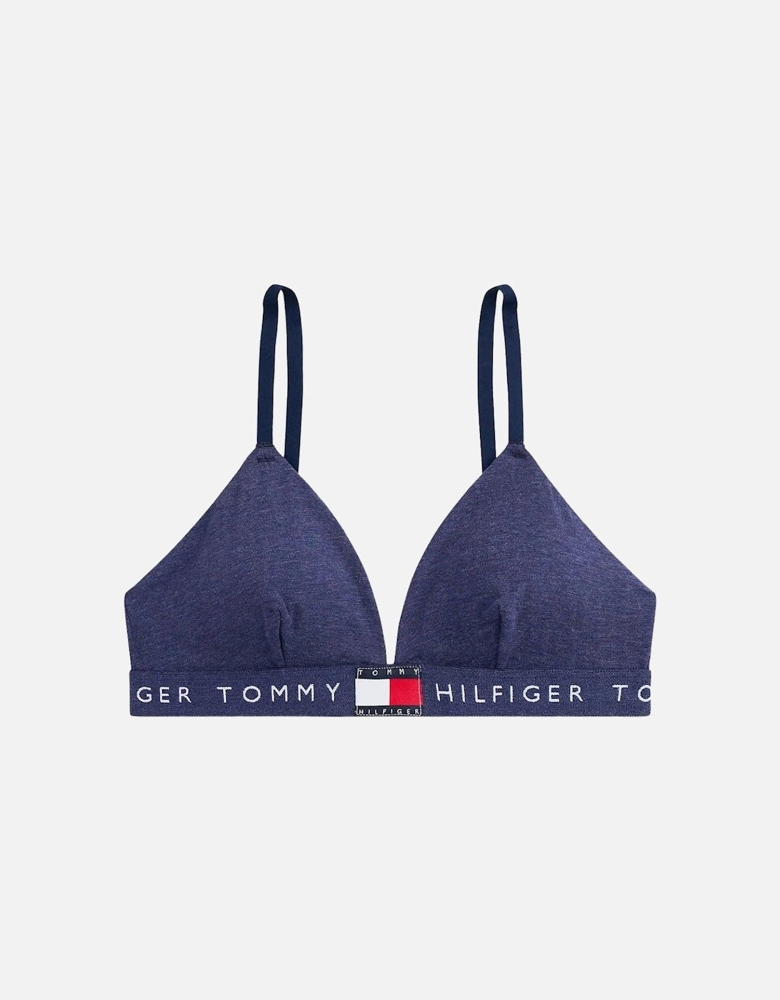 Heritage Logo RP Triangle Bra, Navy Heather, 6 of 5