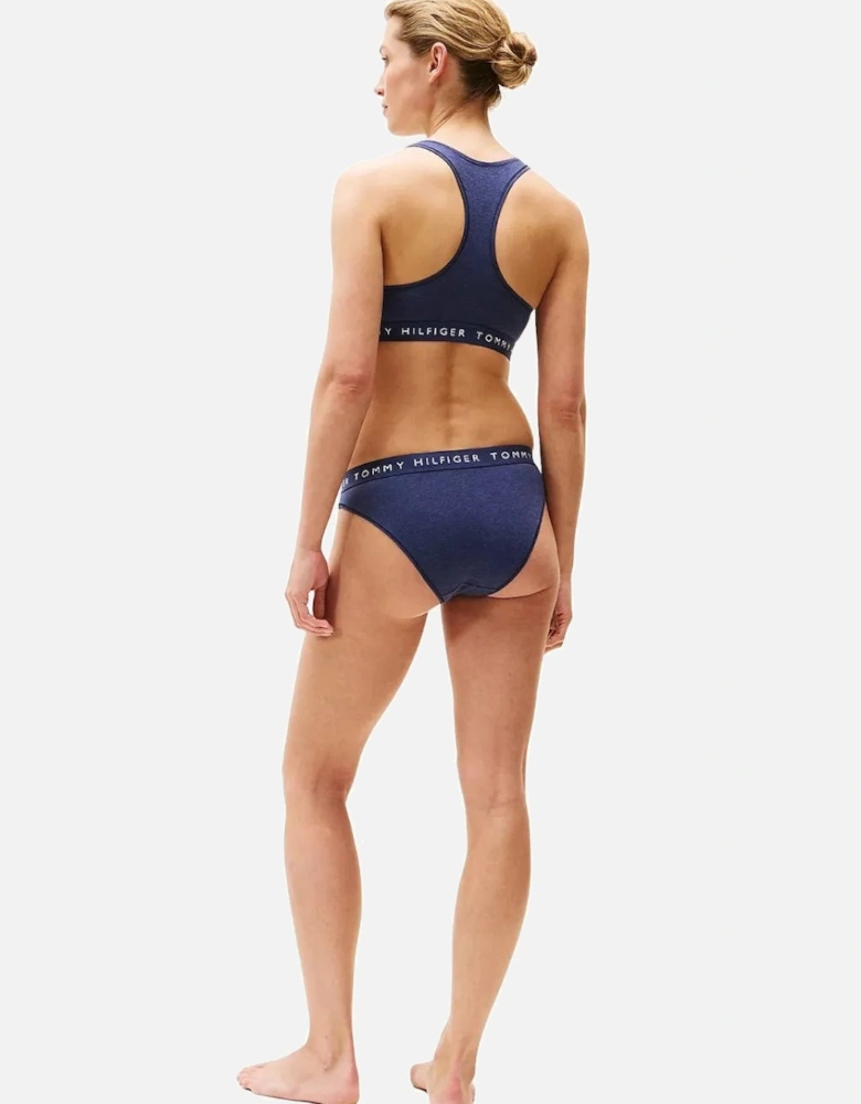 Heritage Logo Bikini Brief, Navy Heather