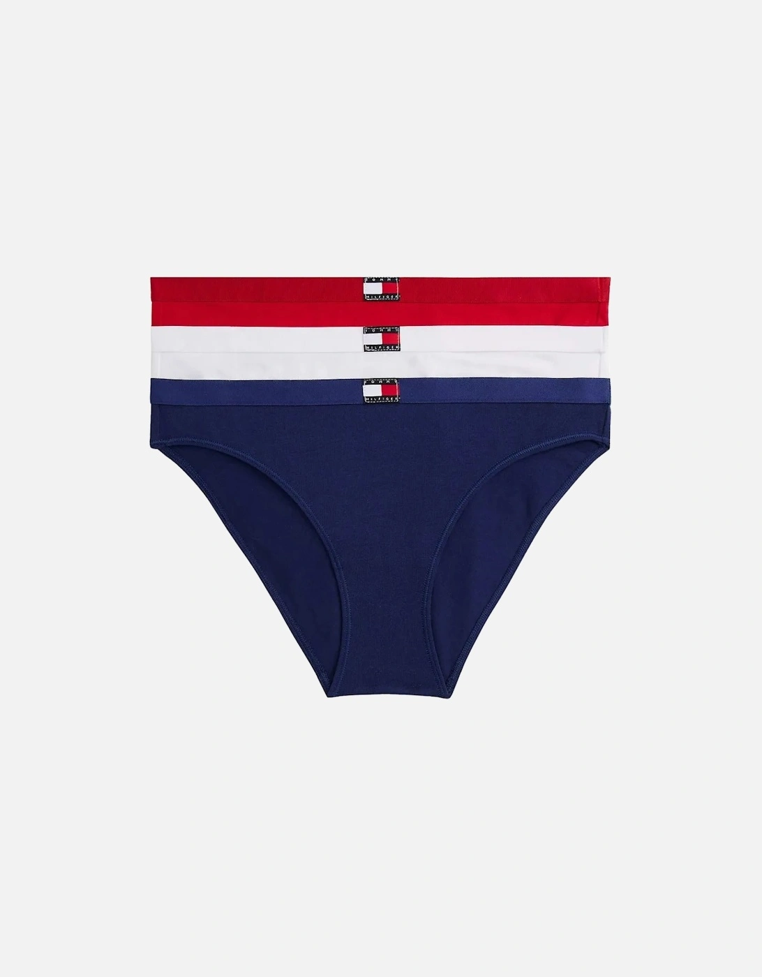 3-Pack Heritage Badge Bikini Briefs, Red/White/Navy, 8 of 7