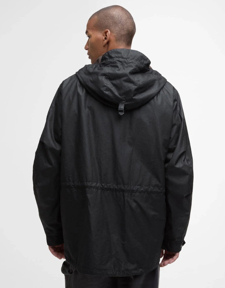 Tide Hood Wax Jacket BK71 Black