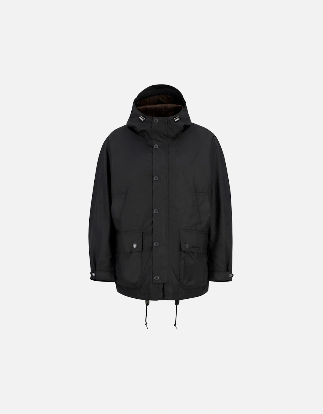 Tide Hood Wax Jacket BK71 Black, 6 of 5